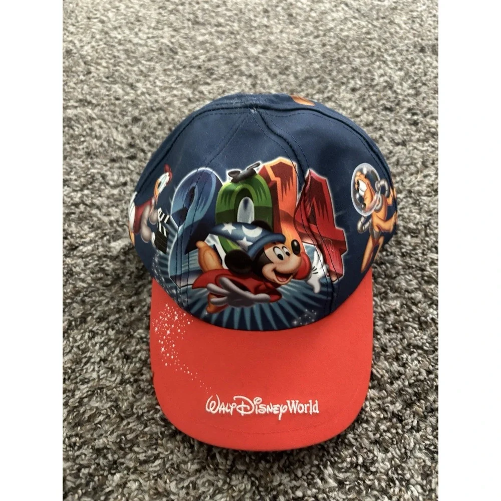 2014 Walt Disney World Parks Celebration Character Hat Youth OSFM Strapback‎